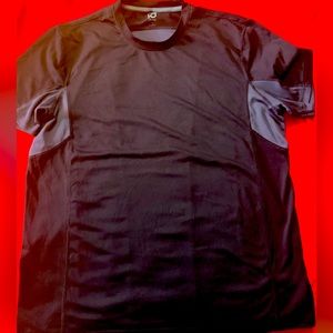 Ideology Mens Performance Basic T-Shirt, Black and gray medium